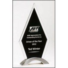 Diamond Series Award with beveled black glass 